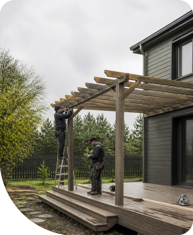 Изготовление и монтаж пергол для дачи в Можге под ключ